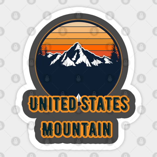 United States Mountain Sticker by Canada Cities